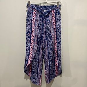 Girls size 14 open leg pants